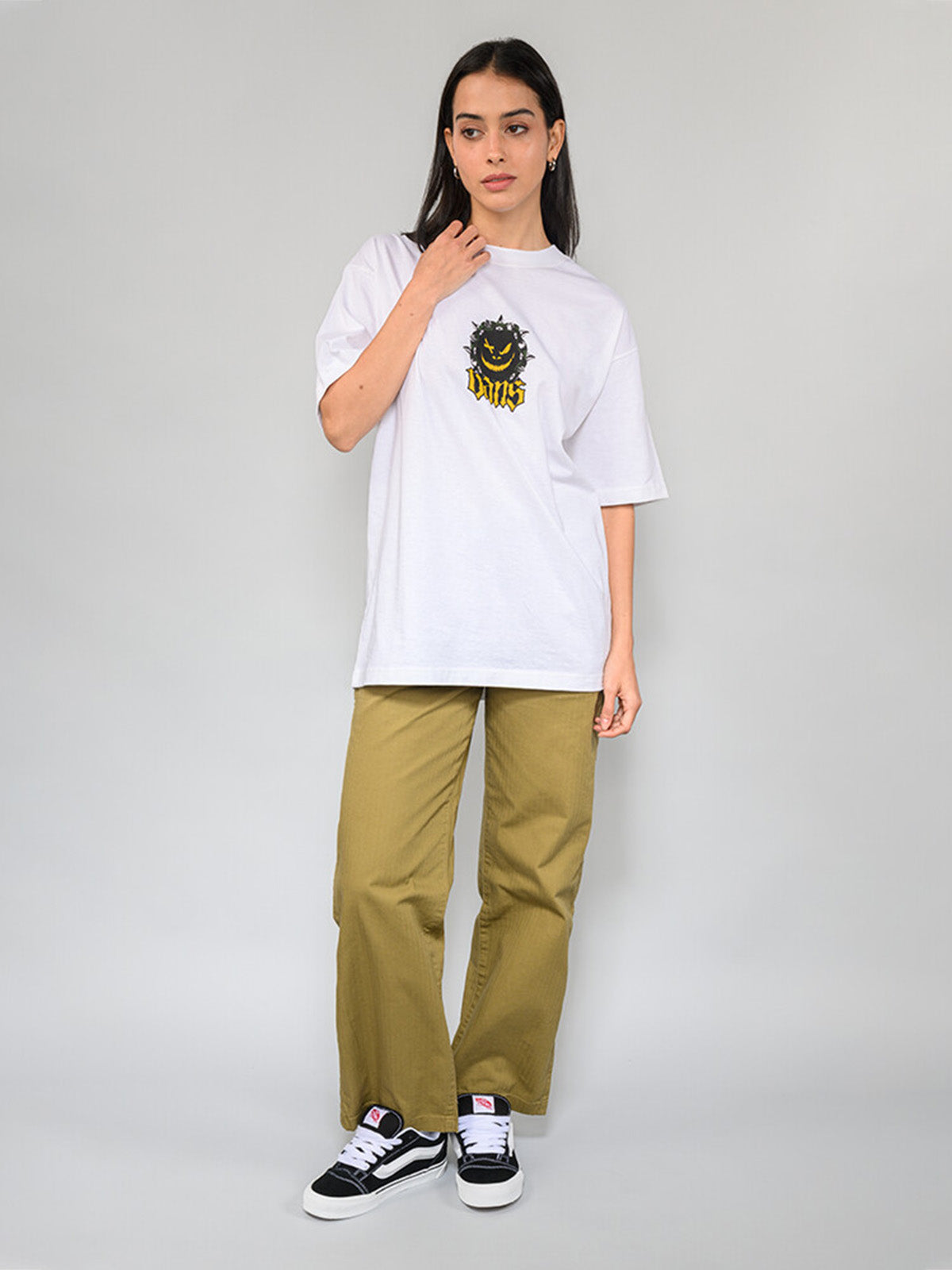 Polera M/C Hombre Happy Spike Blanco Vans