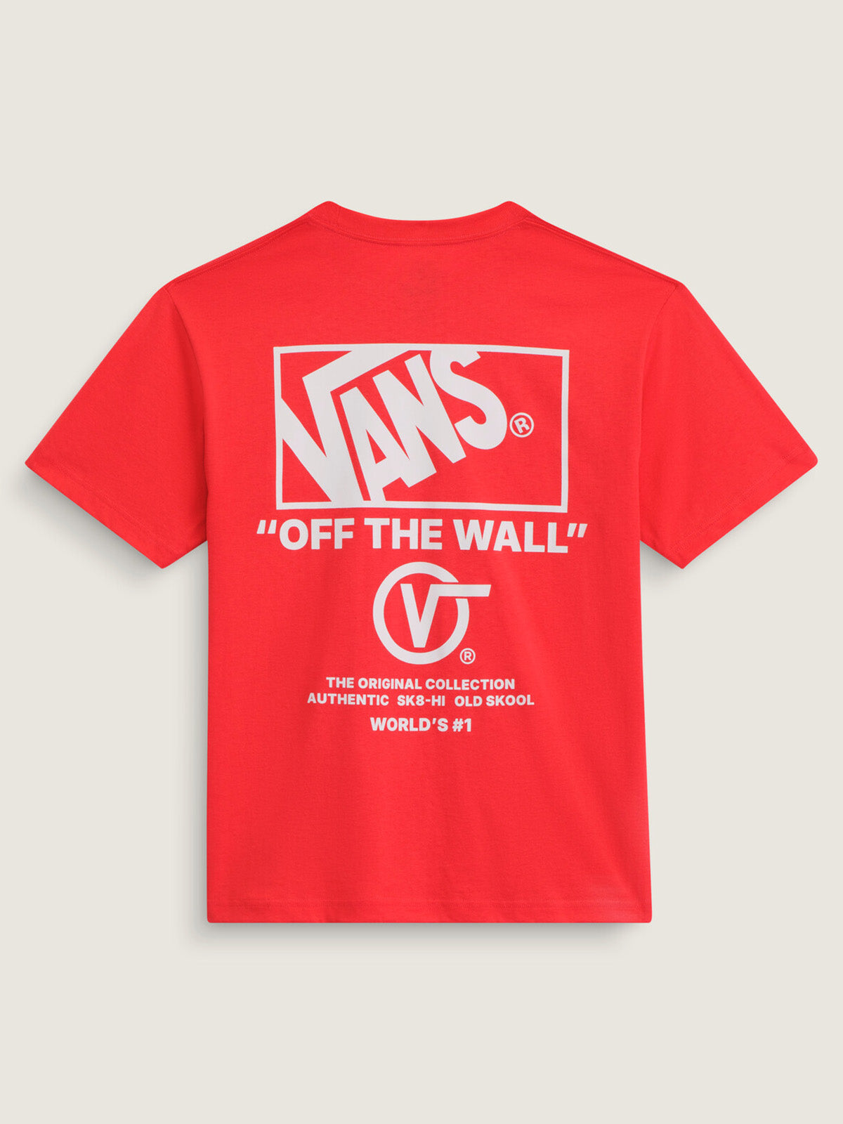 Polera M/C Hombre Stacked Hi Tee Rojo Vans