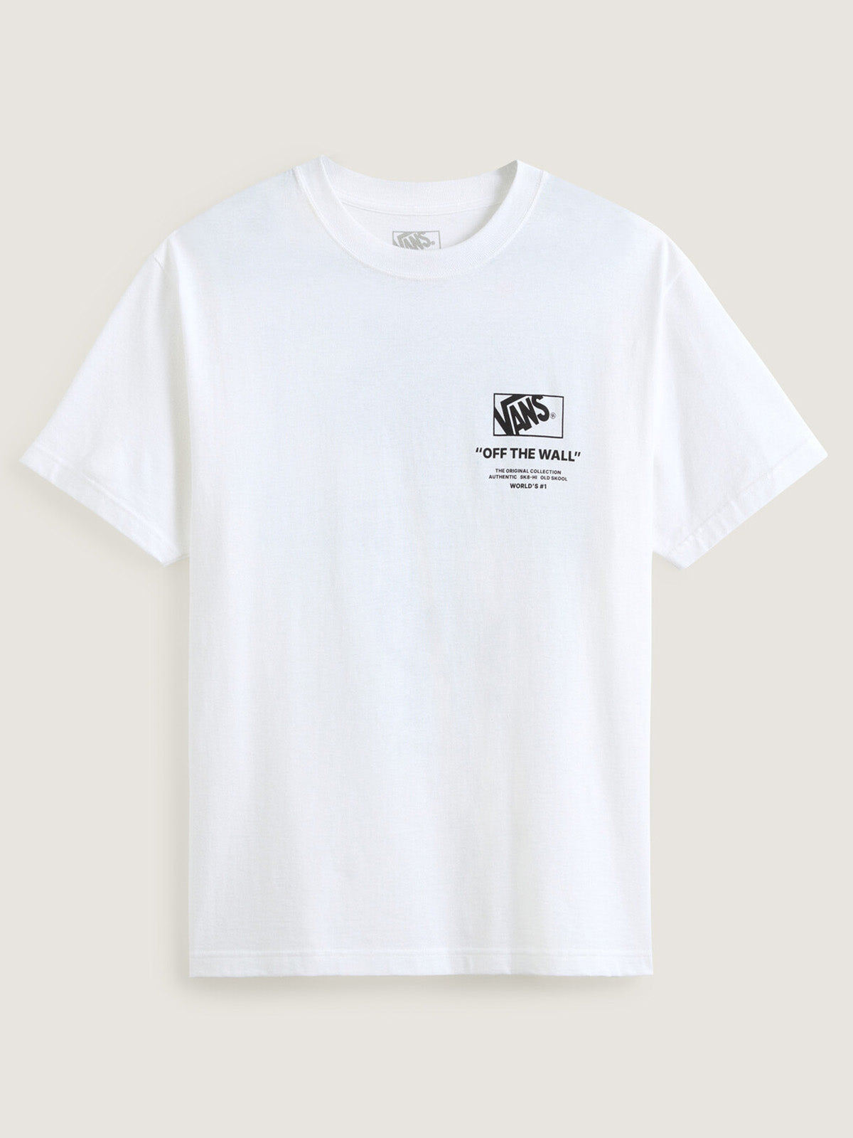 Polera M/C Hombre Stacked Hi Tee Blanco Vans