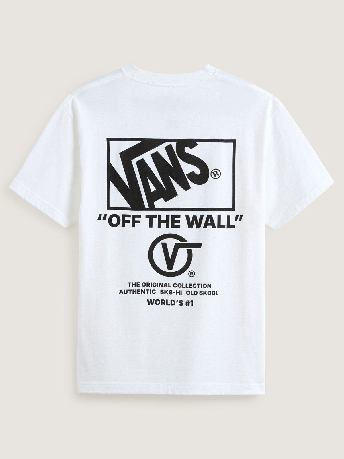 Polera M/C Hombre Stacked Hi Tee Blanco Vans