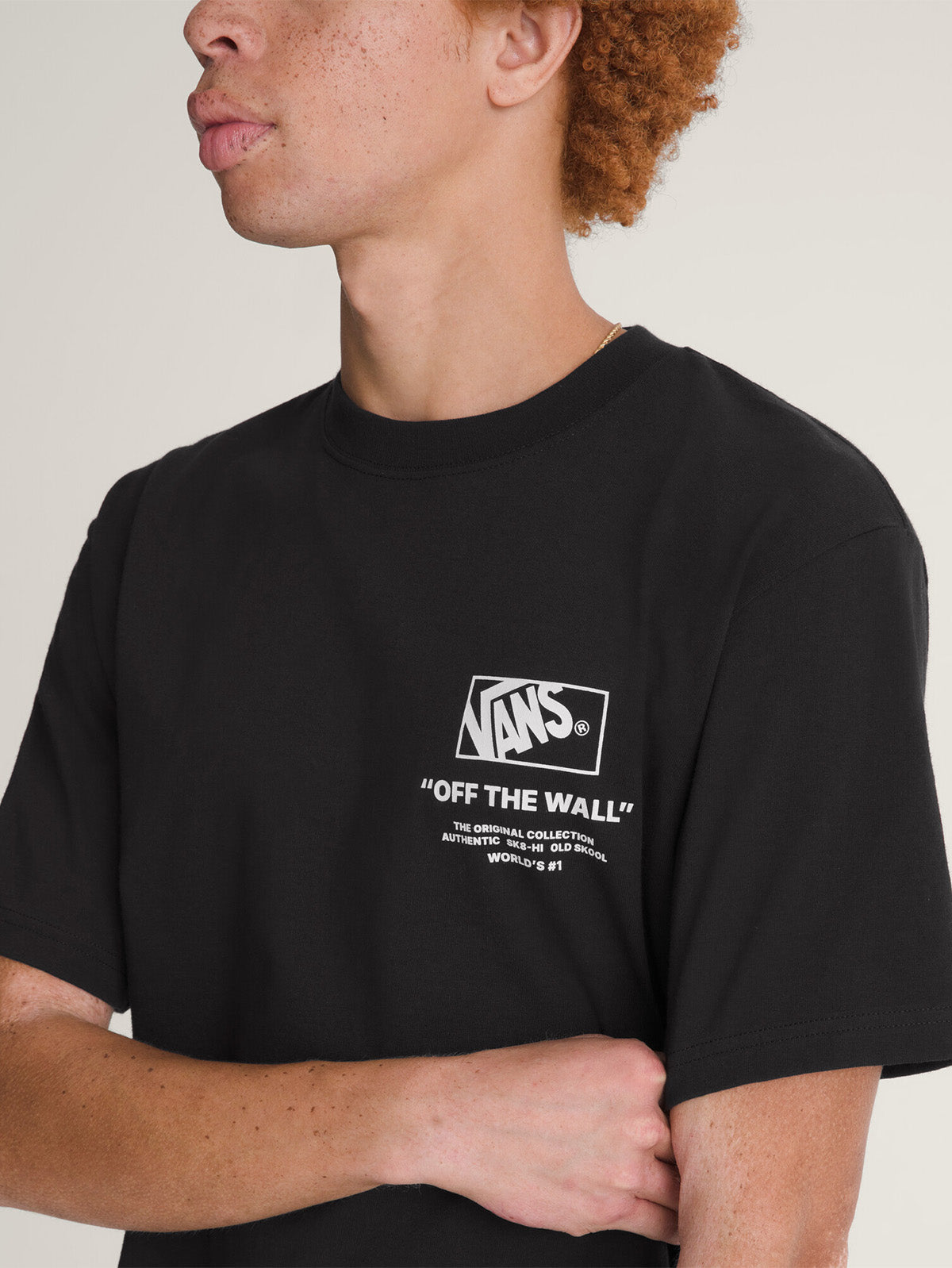 Polera M/C Hombre Stacked Hi Tee Negro Vans