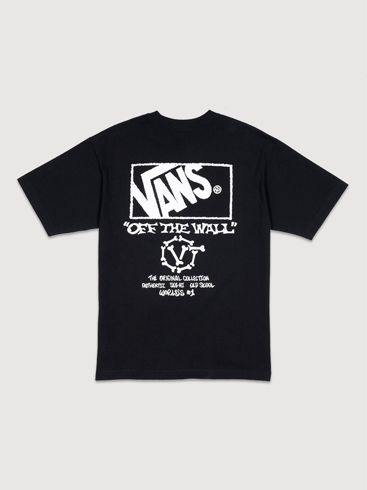 Polera M/C Hombre Circle Bones Negro Vans