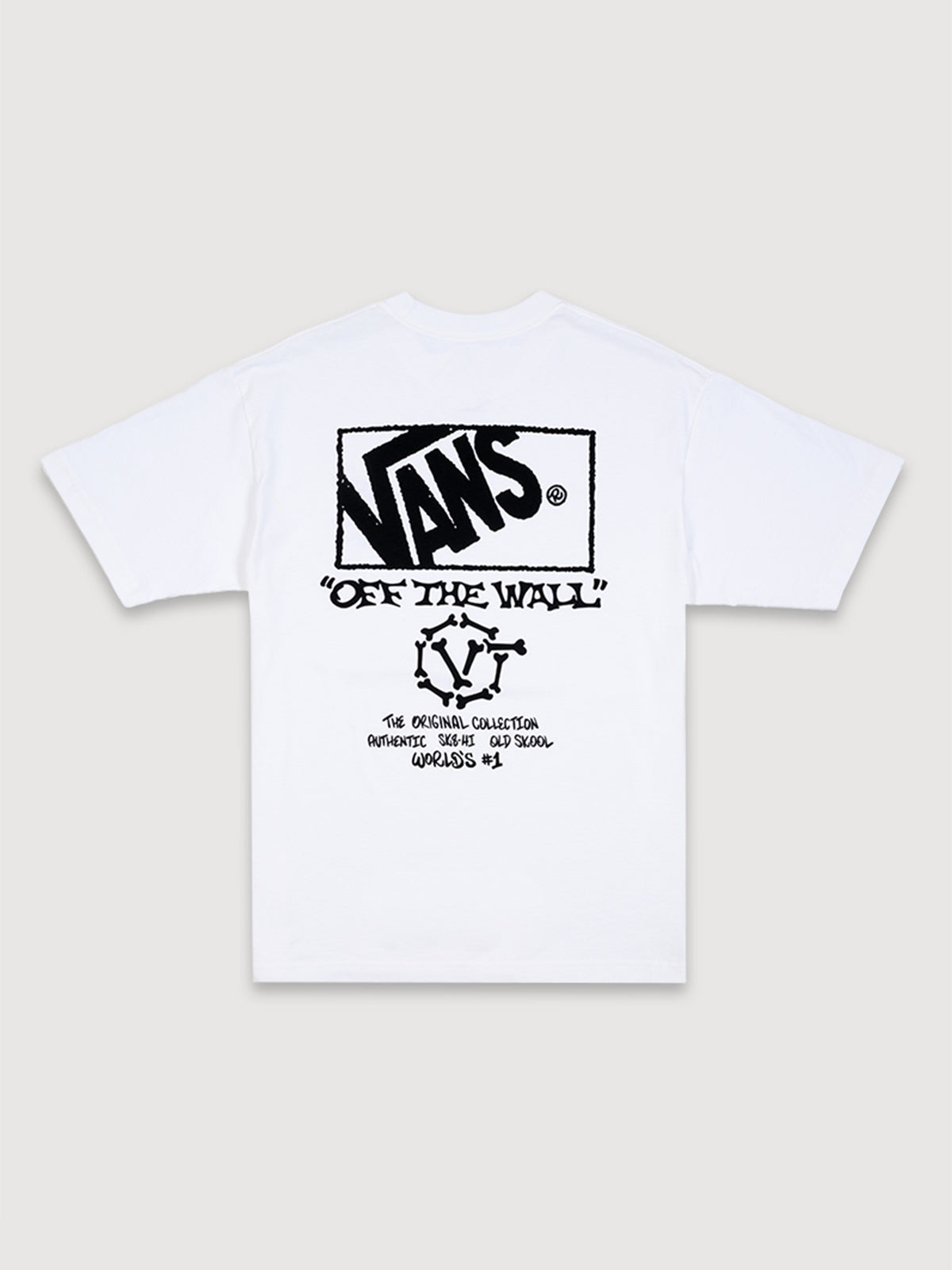Polera M/C Hombre Circle Bones Blanco Vans