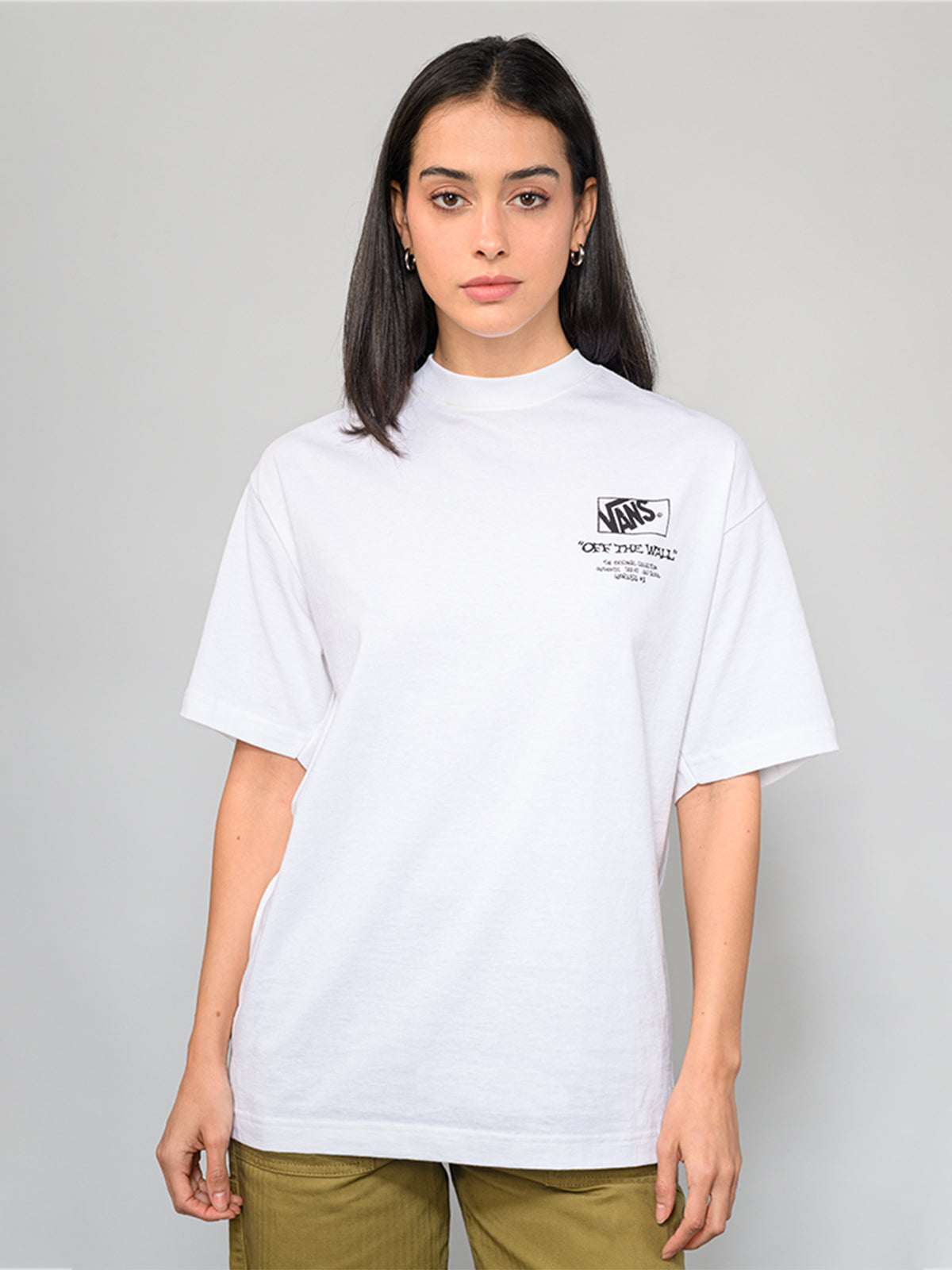 Polera M/C Hombre Circle Bones Blanco Vans