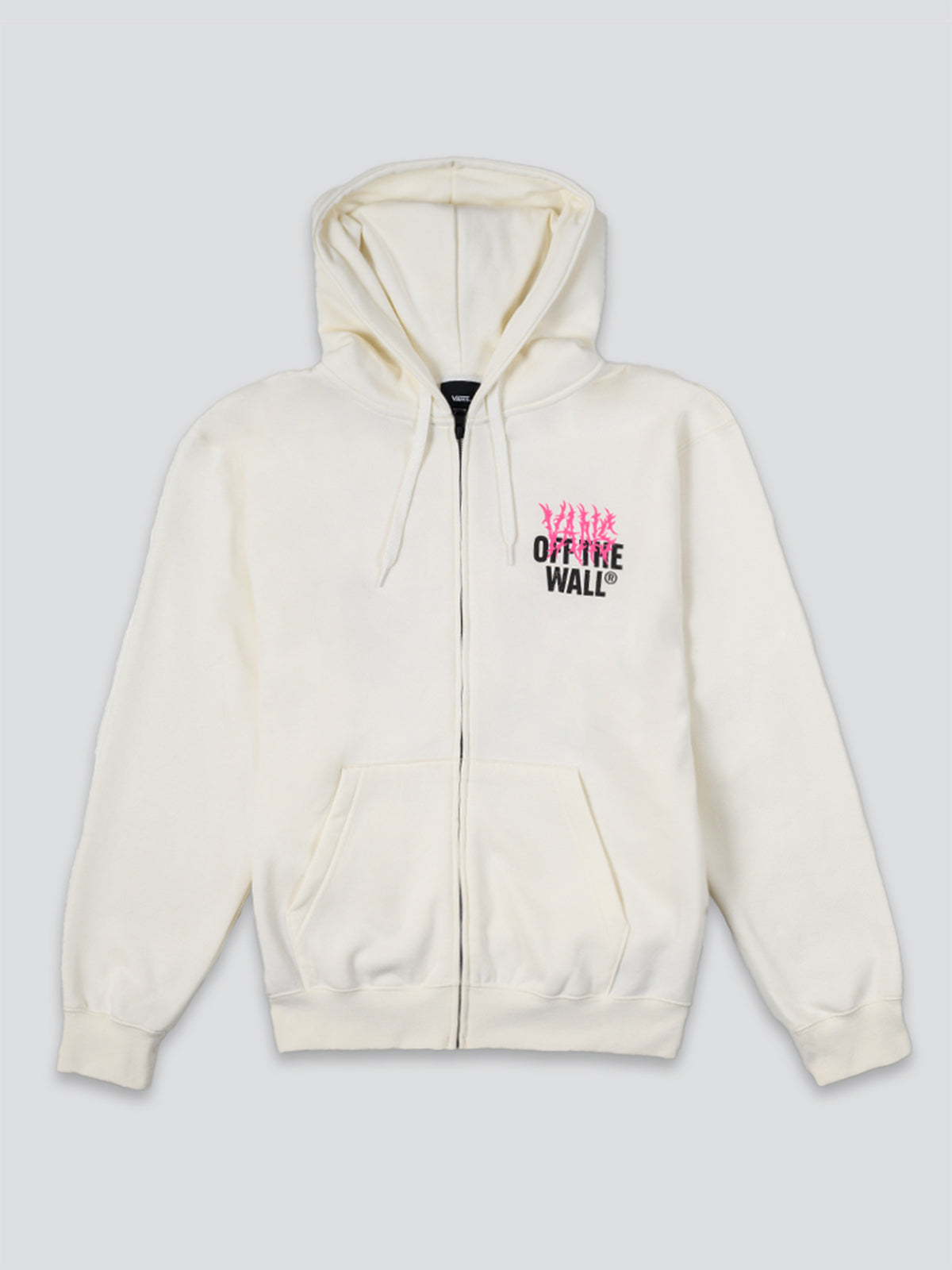 Poleron Hombre Metal Wall Full Zip Blanco Vans