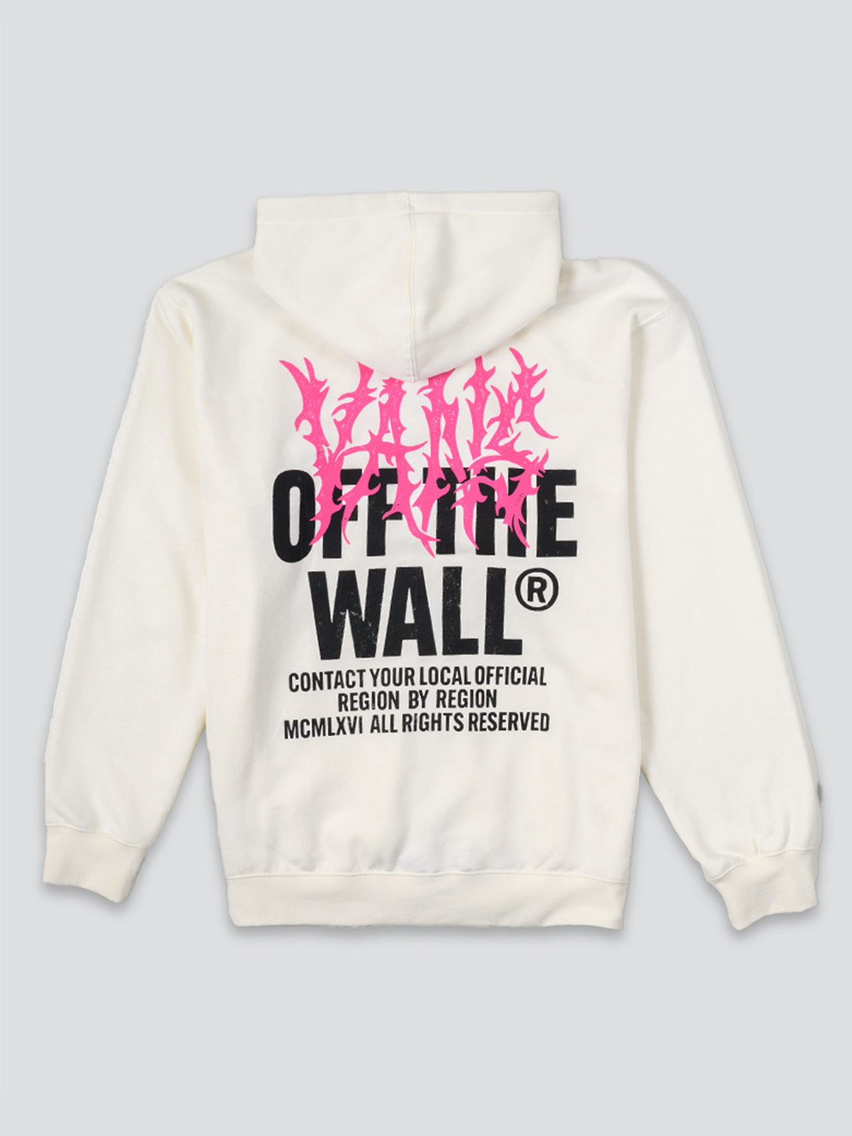Poleron Hombre Metal Wall Full Zip Blanco Vans