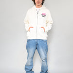Poleron Hombre Metal Wall Full Zip Blanco Vans