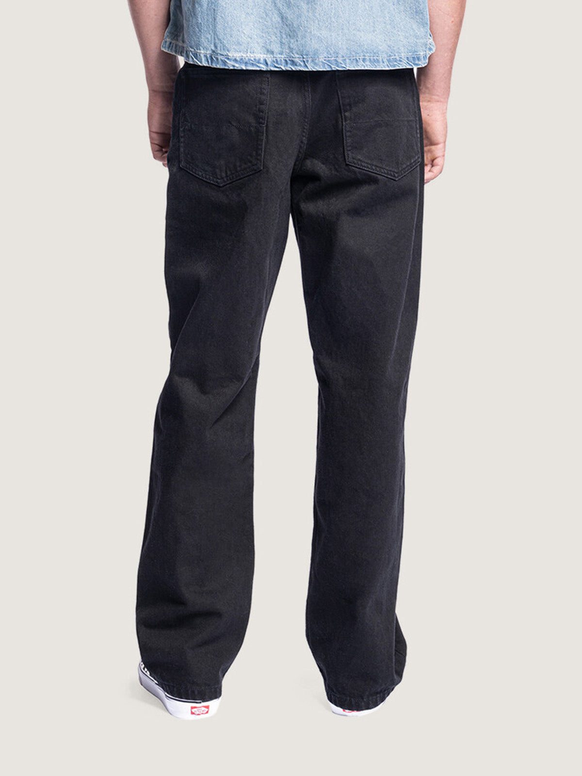 Pantalón Hombre Check-5 Loose Denim  Negro