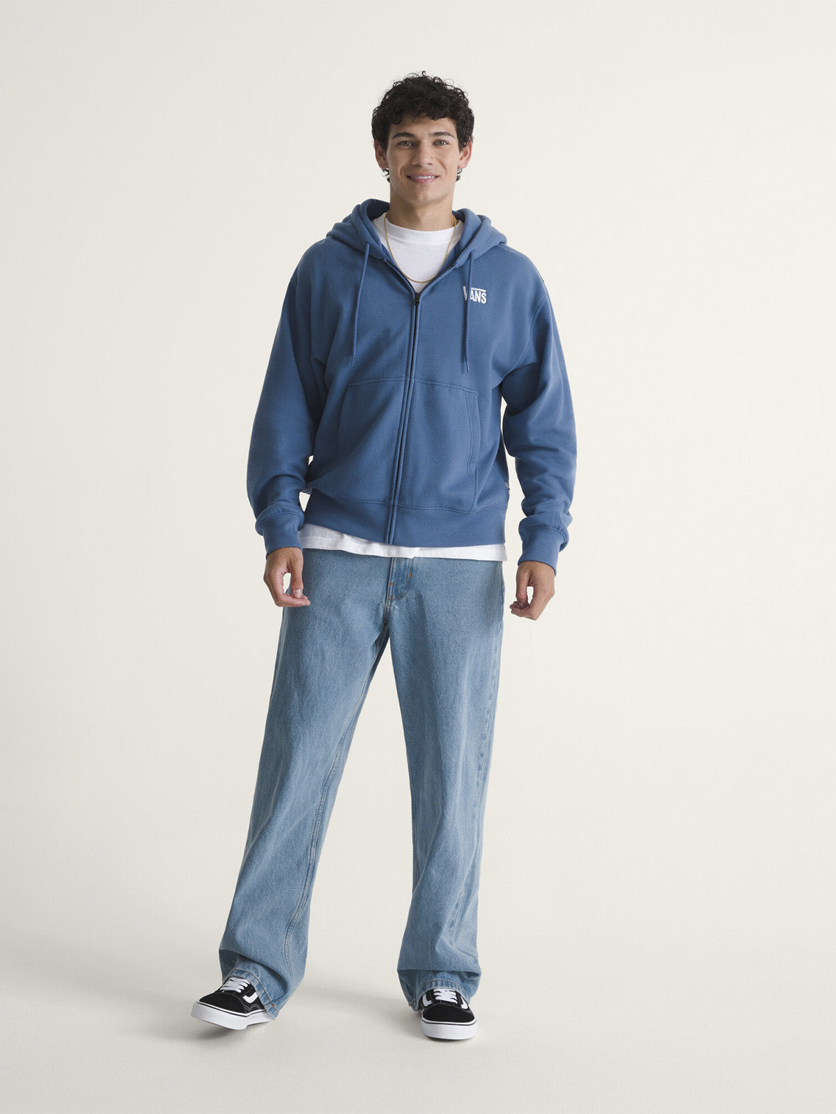 Pantalón Hombre Check-5 Loose Denim  Azul