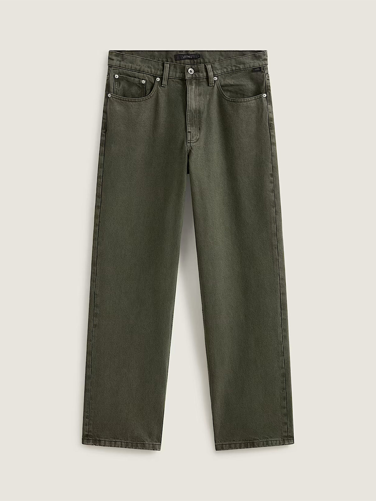 Pantalón Vans Check-5 Loose Denim verde oliva, vista frontal