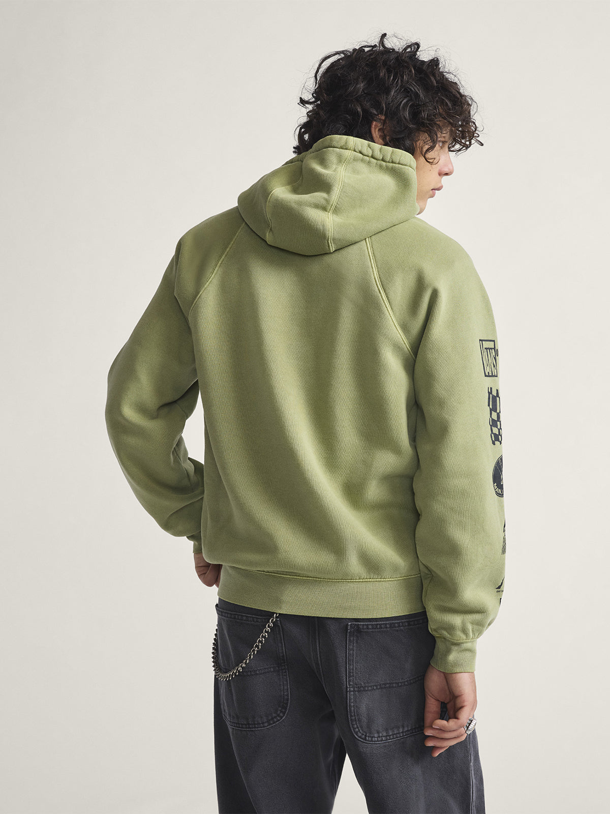 Poleron Hombre Mte Teamteam Full Zi Verde Vans