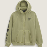 Poleron Hombre Mte Teamteam Full Zi Verde Vans