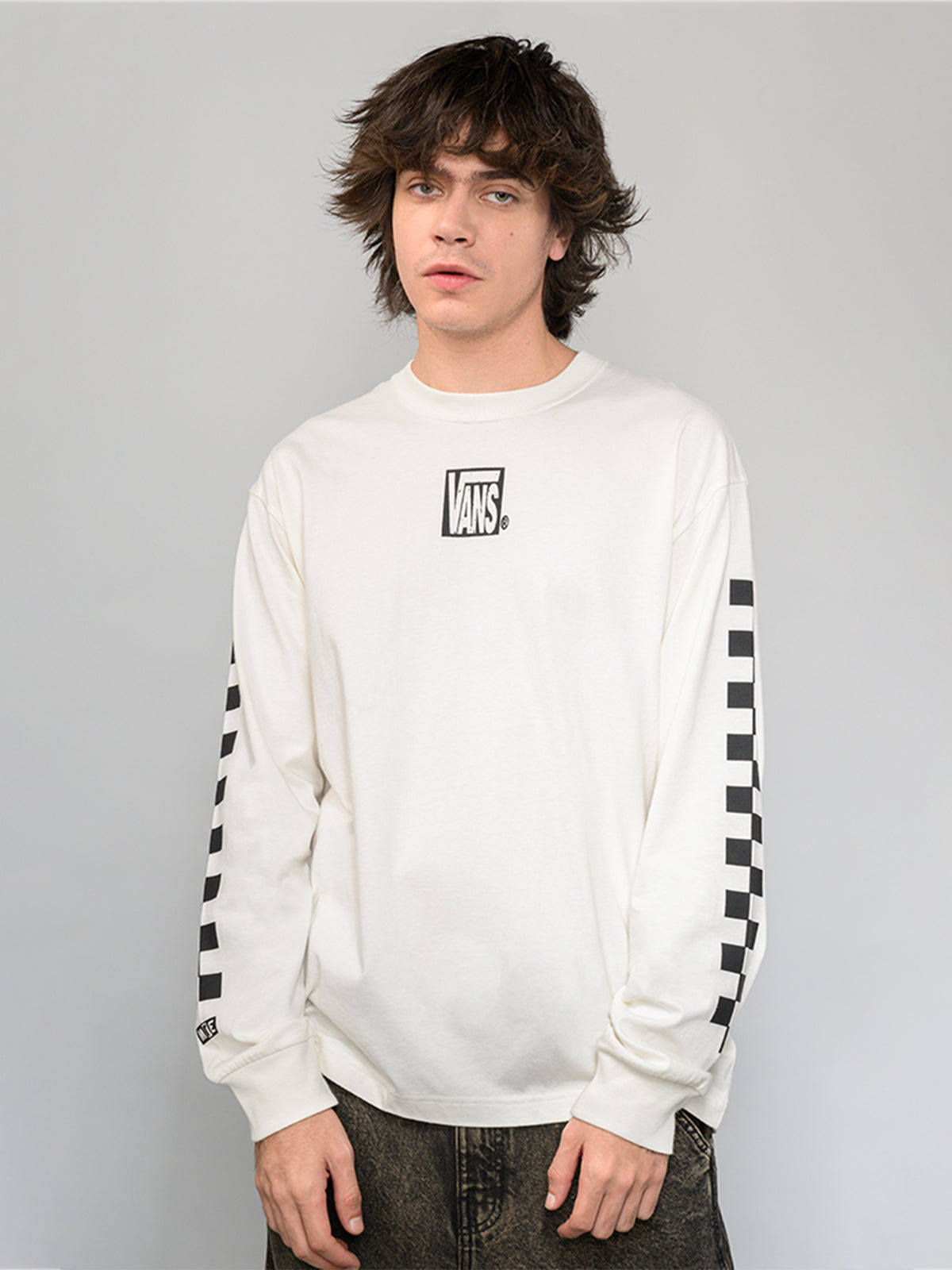 Polera M/L Hombre Mte Teamteam Blanco Vans