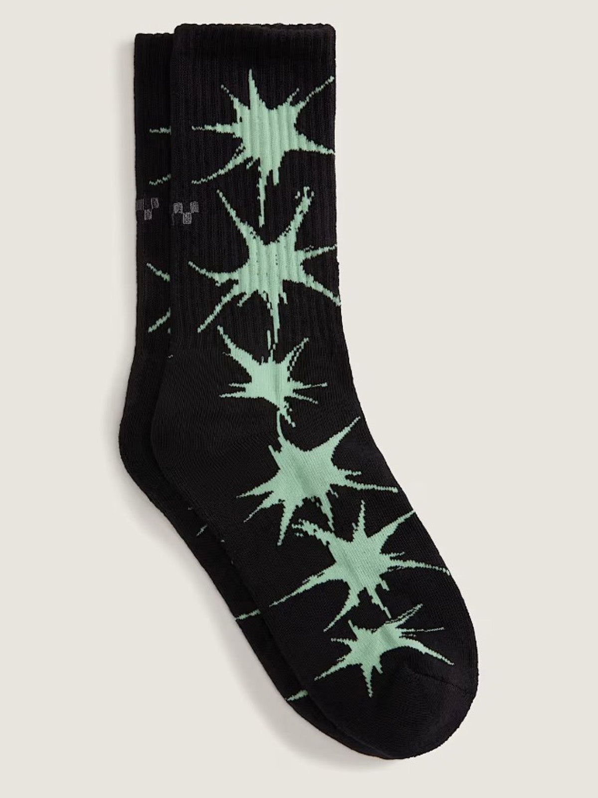 Calcetín Adulto Skate Splatter Crew Negro Vans