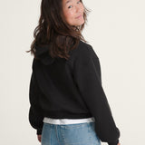 Poleron Niña Shining Zip Negro Vans