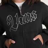 Poleron Niña Shining Zip Negro Vans