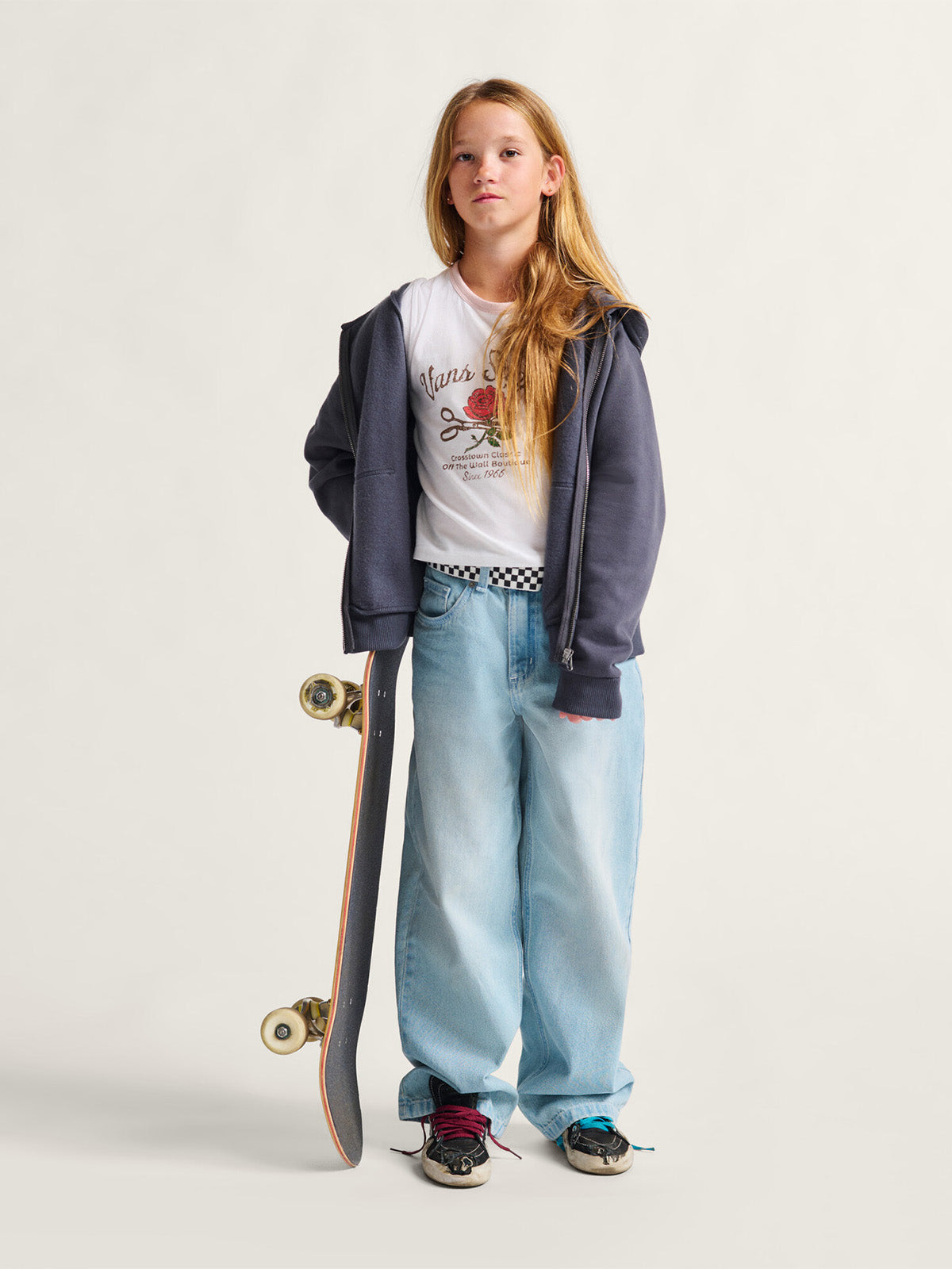 Pantalon Niña Sirelle Puddle Pants Celeste Vans