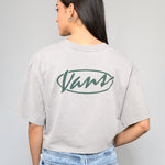 Polera M/C Mujer Era Script Relaxed Gris Vans