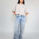 Polera M/C Mujer Era Script Relaxed Gris Vans