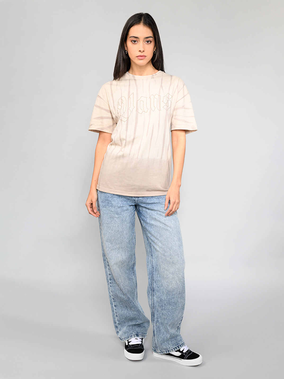 Polera M/C Mujer Headliner Os Gris Vans