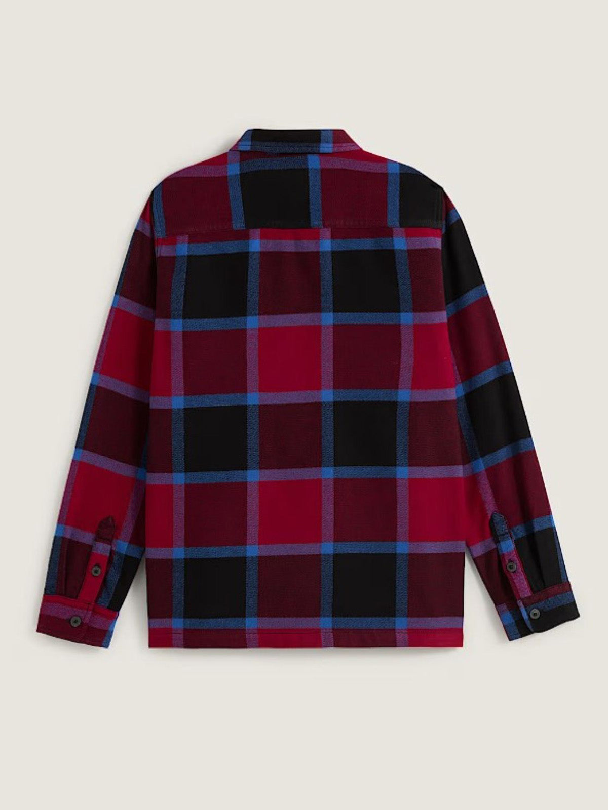 Camisa M/L Niño Larkspur Plaid Flann Rojo Vans