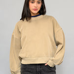 Poleron Mujer Got Your Back Crew Oliva Claro Vans