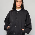 Poleron Mujer Broadway Bomber Negro Vans