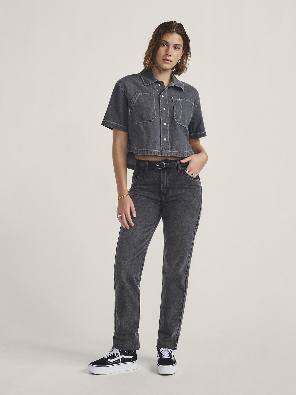 Pantalón Adulto Annabelle Straight Negro Vans