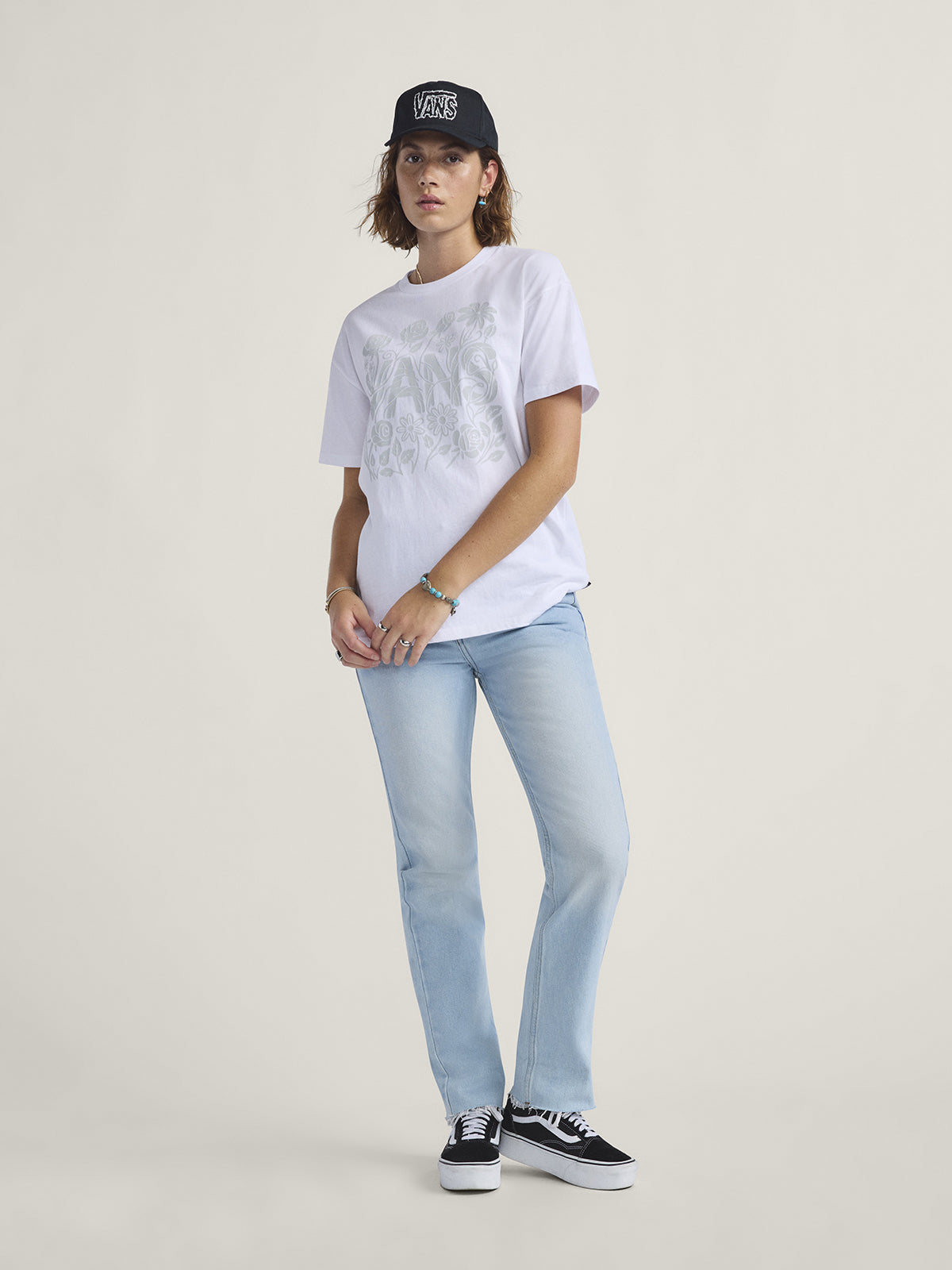 Pantalon Mujer Annabelle Straight Celeste Vans