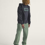 Poleron Hombre Skate Atiba Haze Zip Negro Vans