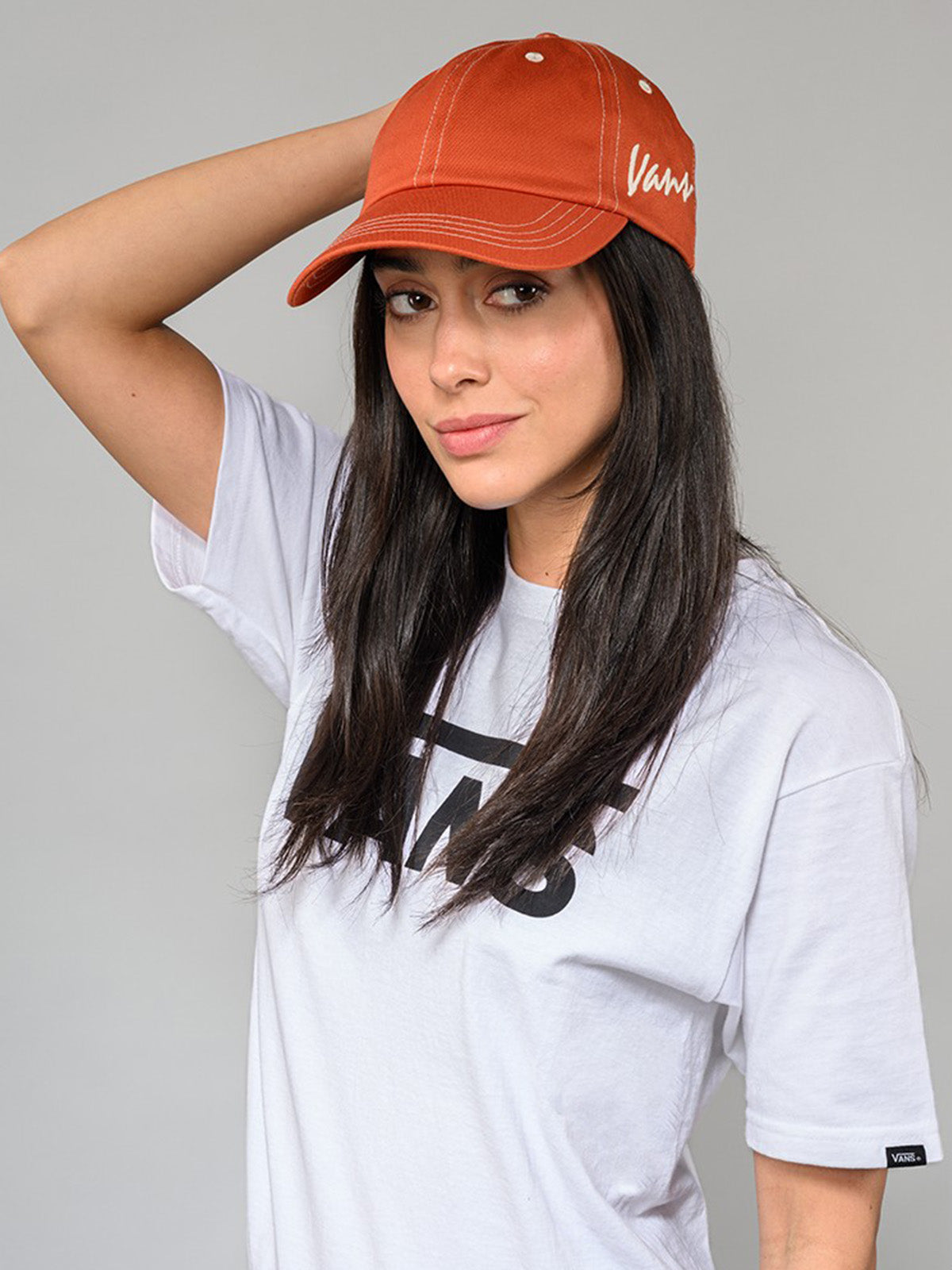 Jockey adulto Classic Script Curve Naranjo Vans