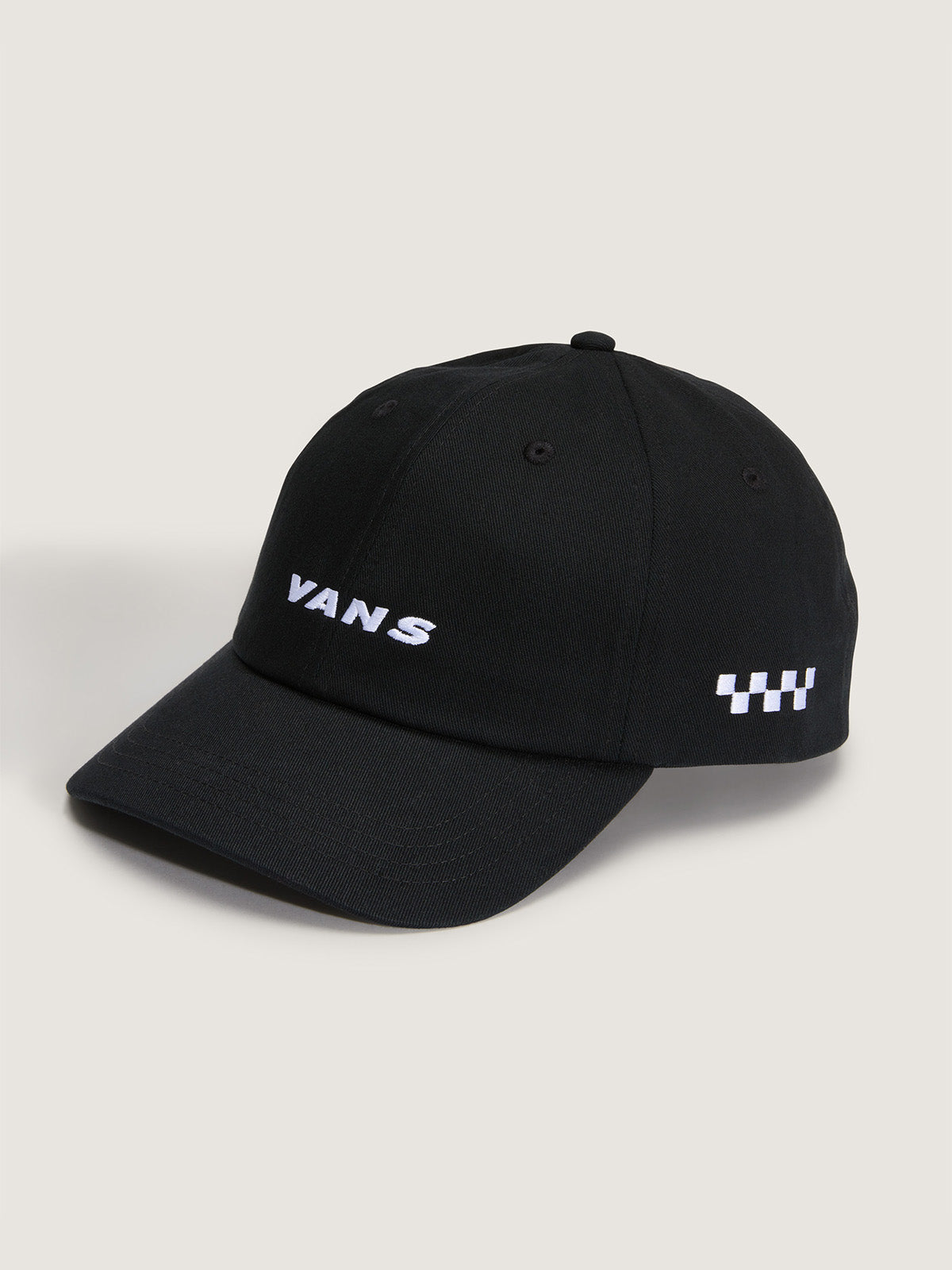 Jockey Adulto Check Side Curved Negro Vans