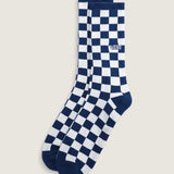Calcetin Adulto Checkerboard Crew Azul Vans