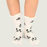 Calcetin Adulto Sereno Lace Crew Blanco Vans