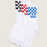 Pack Calcetín Adulto Classic Check Crew Blanco Vans