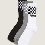 Calcetín Adulto Classic Check Crew Negro Vans