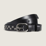 Cinturón Check Leather Negro Vans