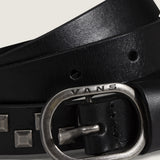 Cinturón Check Leather Negro Vans