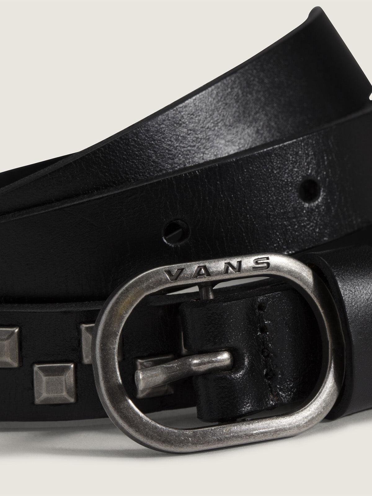 Cinturón Check Leather Negro Vans