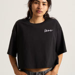 Polera M/C Mujer Classic Script Negro Vans