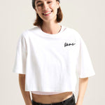Polera M/C Mujer Classic Script Blanco Vans