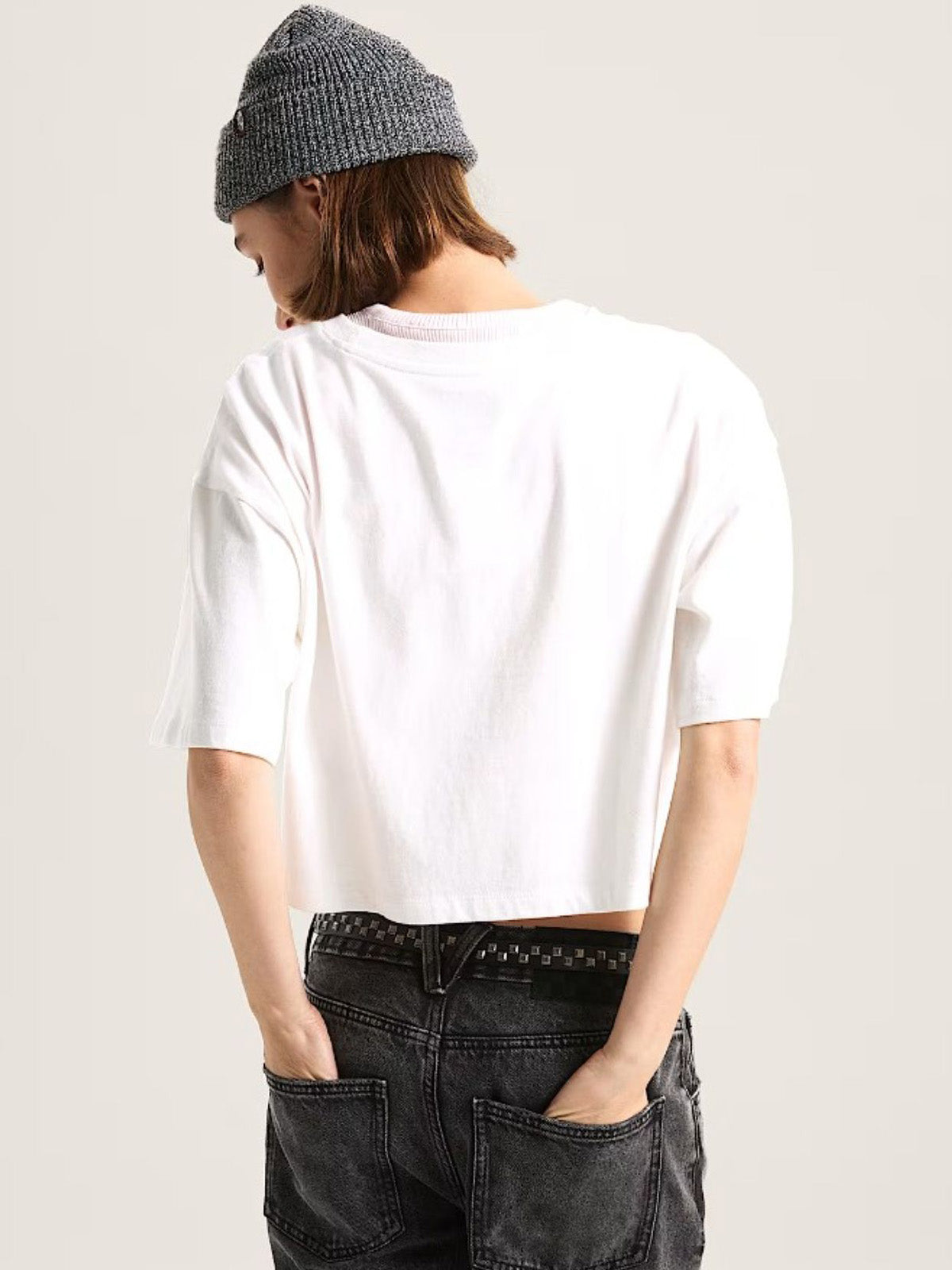 Polera M/C Mujer Classic Script Blanco Vans