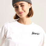 Polera M/C Mujer Classic Script Blanco Vans