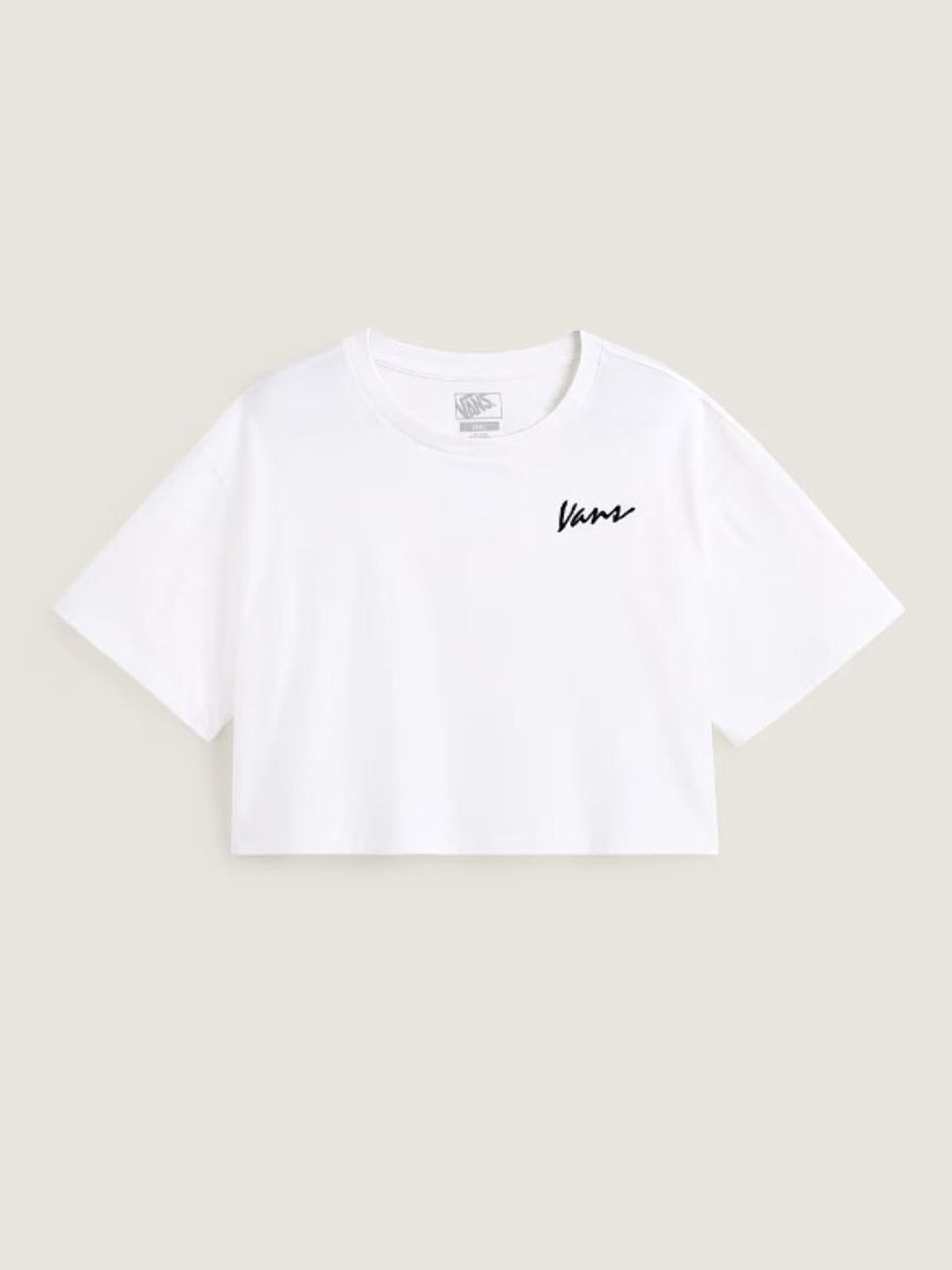 Polera M/C Mujer Classic Script Blanco Vans
