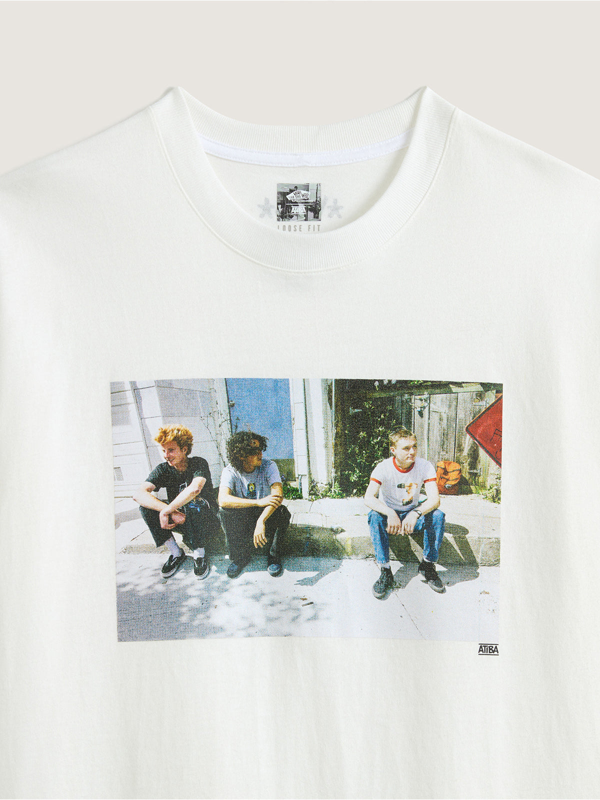 Polera M/C Hombre Skate Atiba Haze Blanco Vans