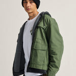 Camisa M/L Hombre Skate Atiba Haze Mil Verde Vans