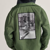 Camisa M/L Hombre Skate Atiba Haze Mil Verde Vans
