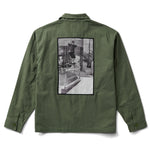 Camisa M/L Hombre Skate Atiba Haze Mil Verde Vans