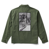 Camisa M/L Hombre Skate Atiba Haze Mil Verde Vans