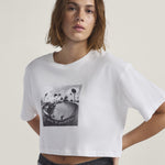 Polera M/C Mujer Rhythm Relaxed Crop Blanco Vans